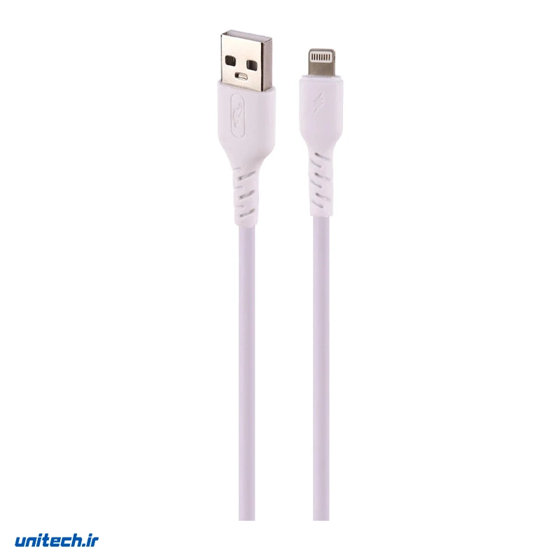 کابل لایتنینگ فست شارژ 2.4 آمپر اسکای دلفین S07L طول 1 متر