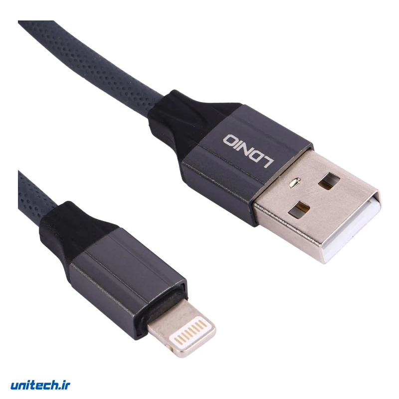 کابل لایتنینگ فست شارژ 2.4 آمپر الدینیو LS441 طول 1 متر، تصویر 2