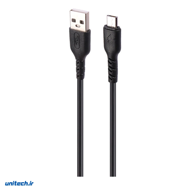 کابل میکرو یو اس بی فست شارژ 2.4 آمپر اسکای دلفین S07V طول 1 متر