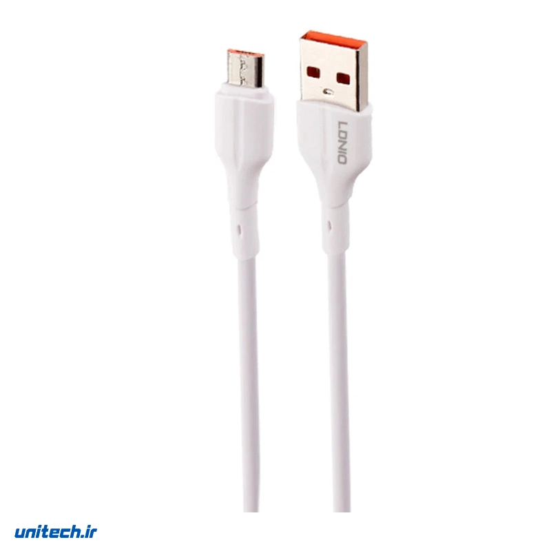کابل میکرو یو اس بی فست شارژ 25 وات الدینیو LS841 طول 1 متر