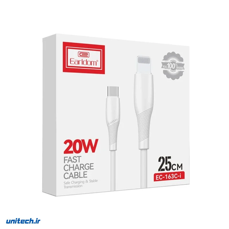 کابل کوتاه تایپ سی به لایتنینگ ارلدام مدل EC163، تصویر 2