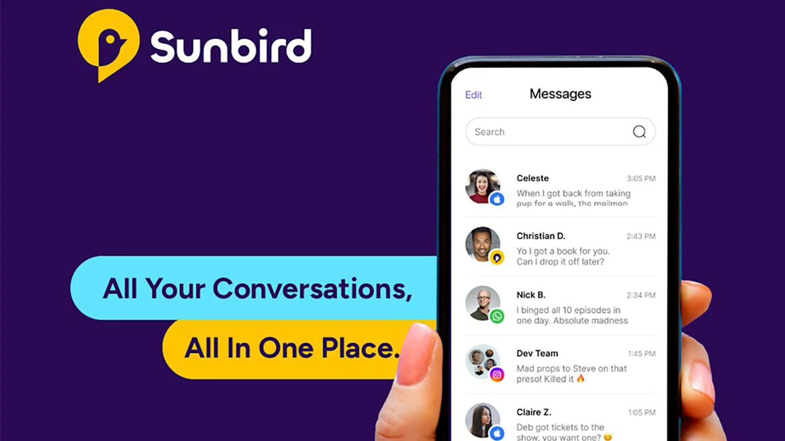 اپلیکیشن Sunbird با قابلیت iMessage در اندروید وارد بتای عمومی شد