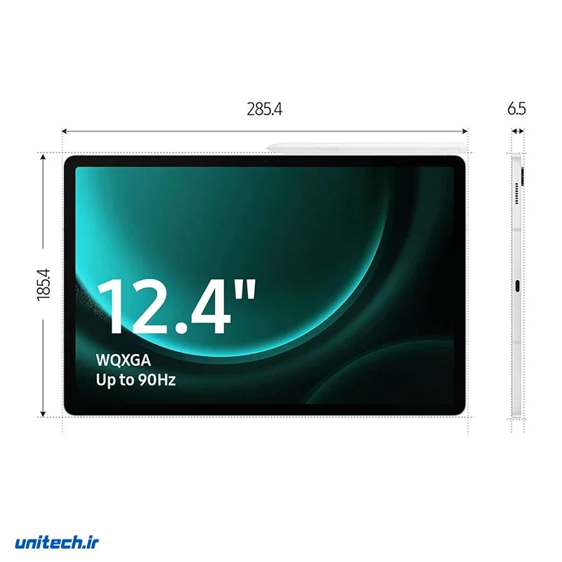 تبلت ۱۲.۴ اینچ سامسونگ مدل Galaxy Tab S9 FE Plus 5G تک سیم کارت ظرفیت 128 گیگابایت و رم 8 گیگابایت، تصویر 5