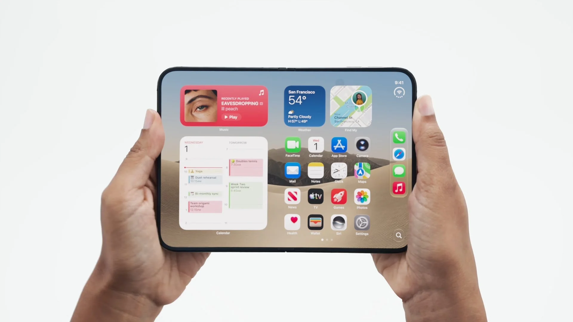Apple iPhone Duo Inner Display Home Screen