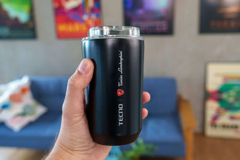 A portable coffee maker by Tonino Lamborghini