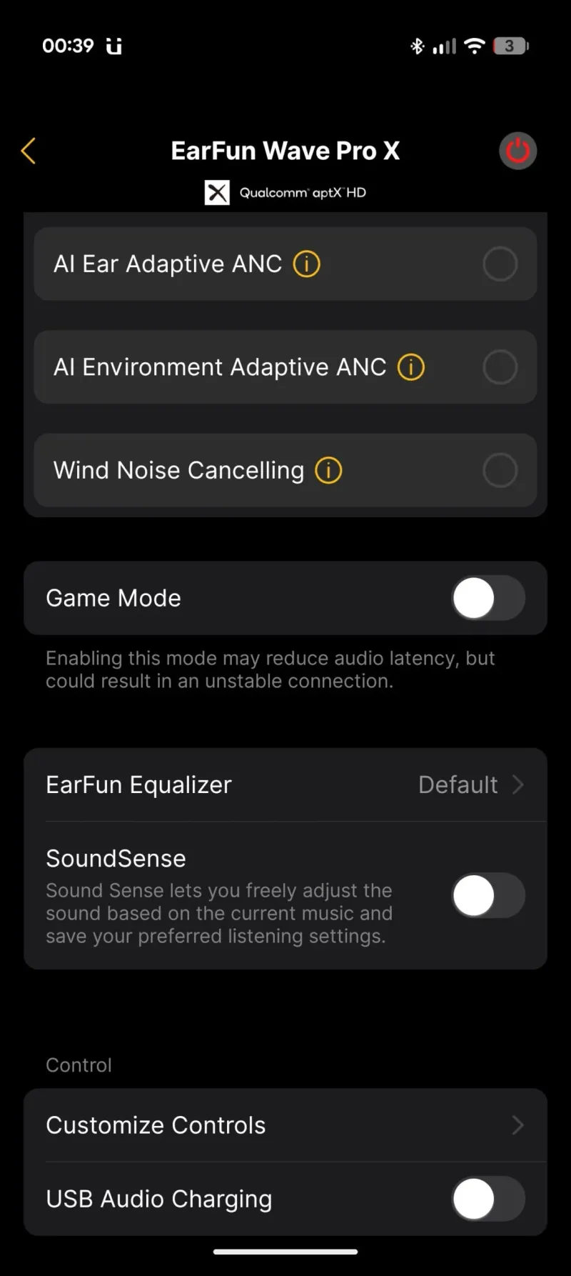 EarFun Audio app