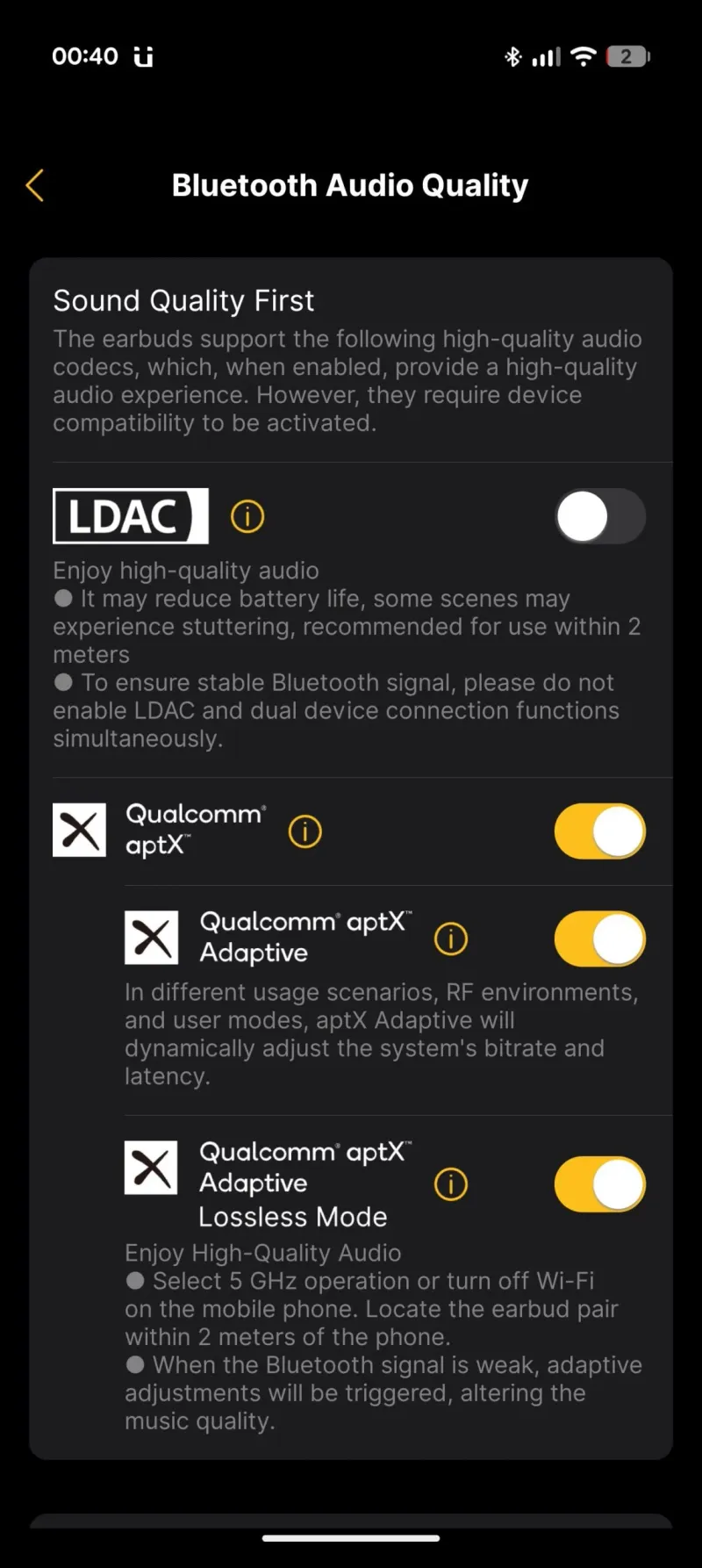 EarFun Audio app