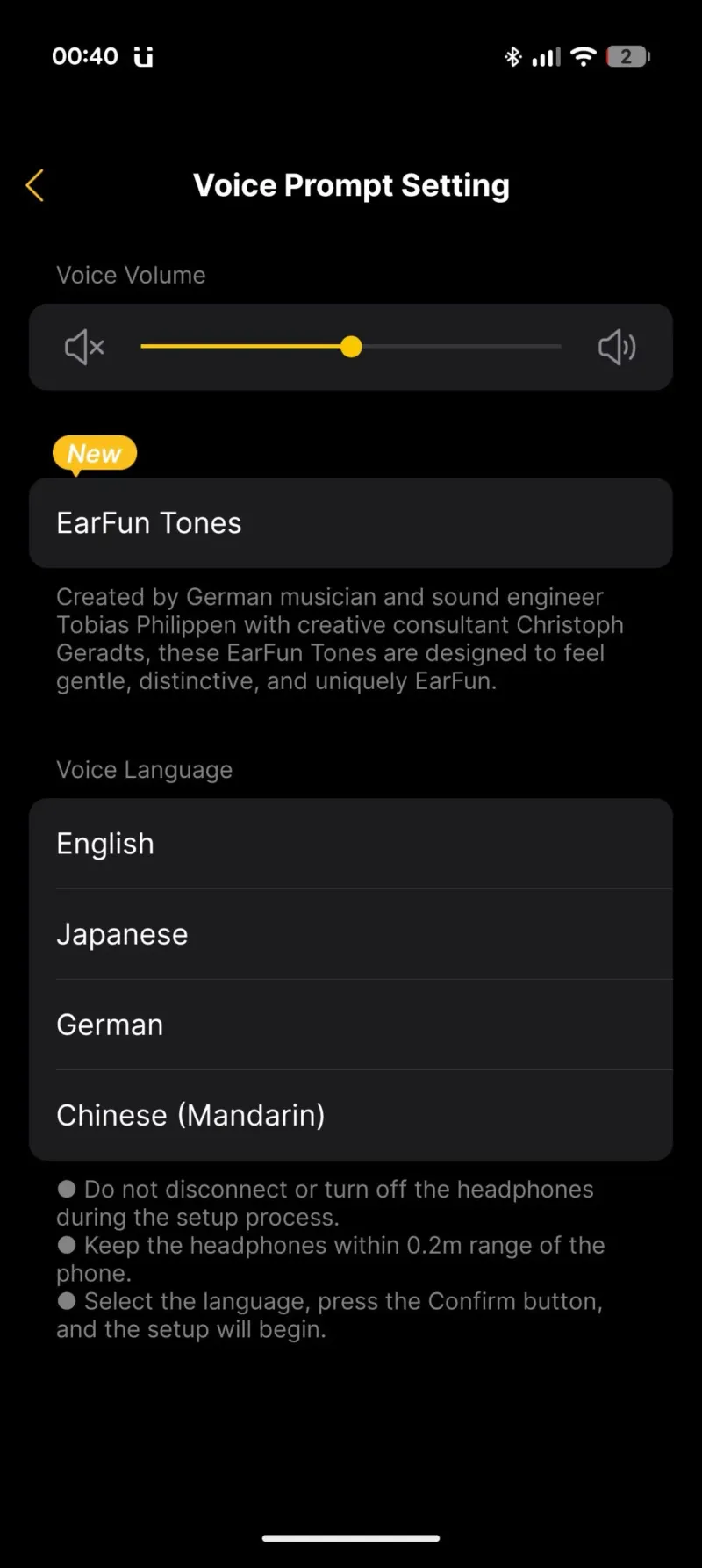 EarFun Audio app