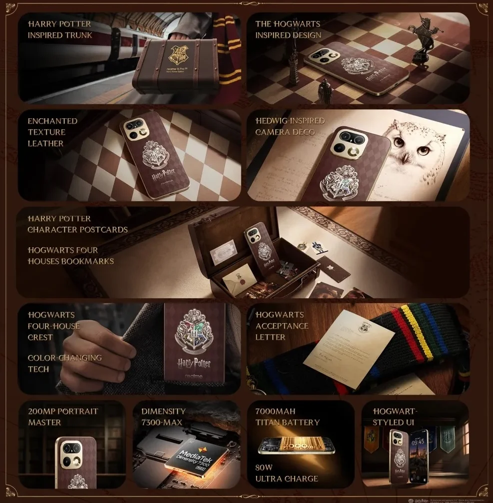Realme 16 Pro Harry Potter Edition debuts with quadra light-sensing color-changing technology