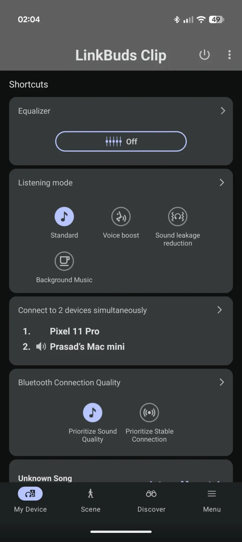 Sony Sound Connect app