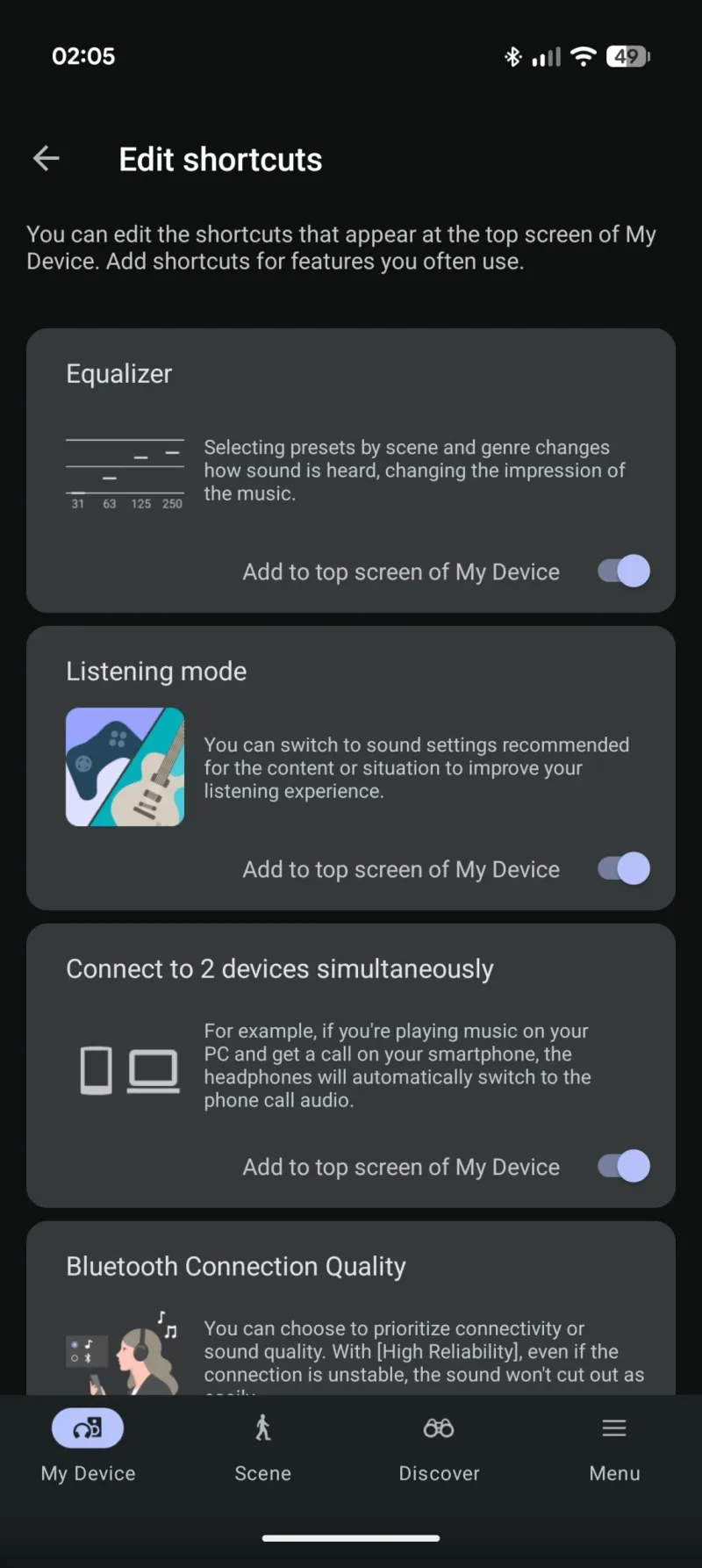 Sony Sound Connect app