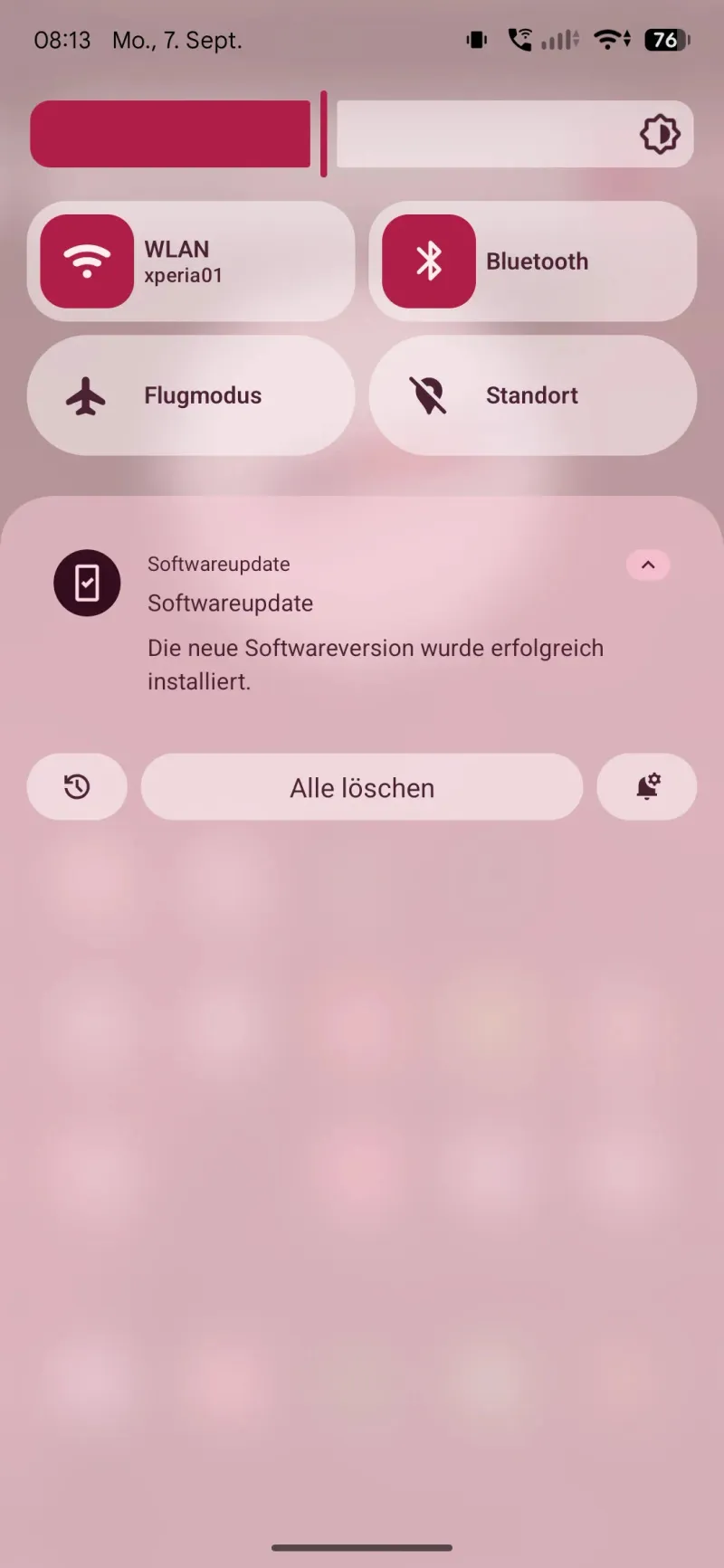 Sony Xperia 1 VIII Android 17 update