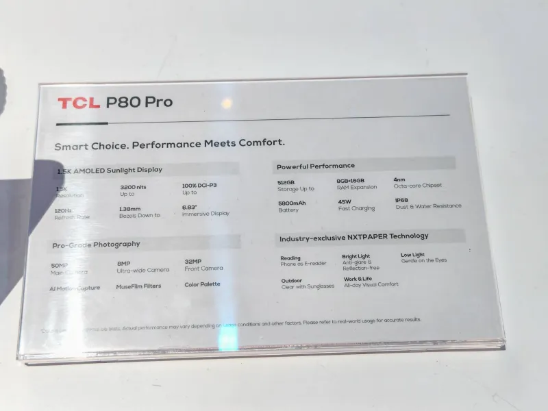 TCL P80 Pro