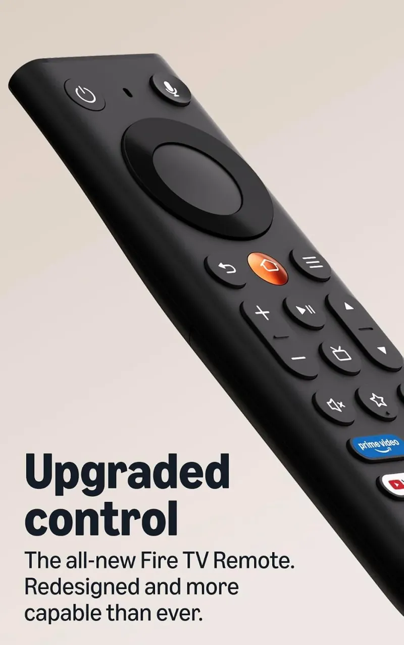 The new Fire TV Stick 4K comes with the new remote and runs Vega OS