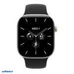 ساعت هوشمند اپل واچ سری 12 مدل 42 میلی متری با بدنه سرامیکی و بند سیلیکونی + GPS & Cellular