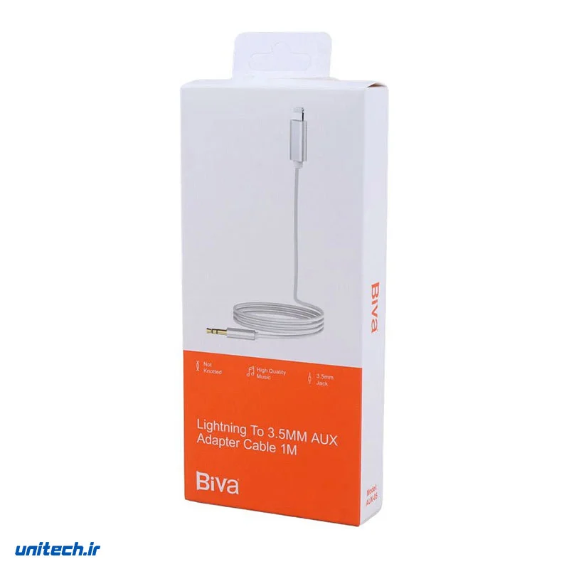 کابل تبدیل Lightning به AUX بیوا AUX-05 طول 1 متر، تصویر 2