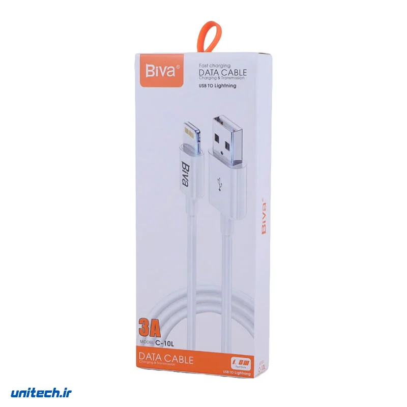 کابل لایتنینگ فست شارژ 3 آمپر بیوا C-10L طول 1.5 متر، تصویر 2